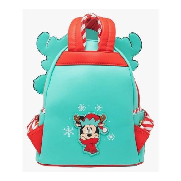 Loungefly Disney Light up Mickey Mouse Reindeer Cosplay Mini Backpack Christmas